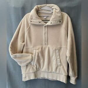 Athleta - Recover Cozy Fleece Snap Front Sweatshirt (US Small)